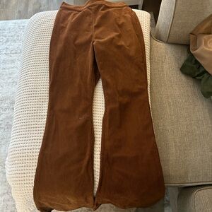 Brown Corduroy Flare Pants